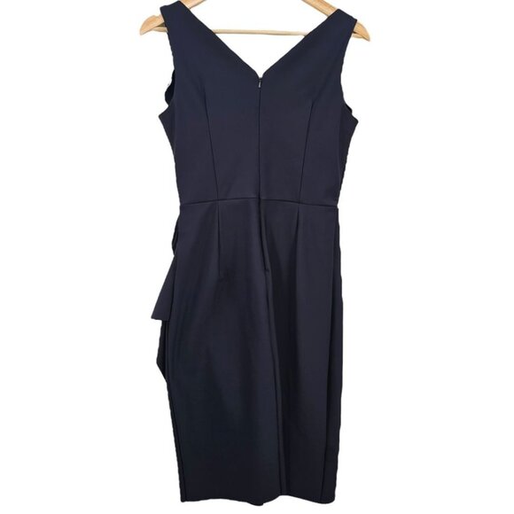 Alex Evenings Womens 4 Navy Compression Ruched Sheath Dress NWT - Picture 5 of 16